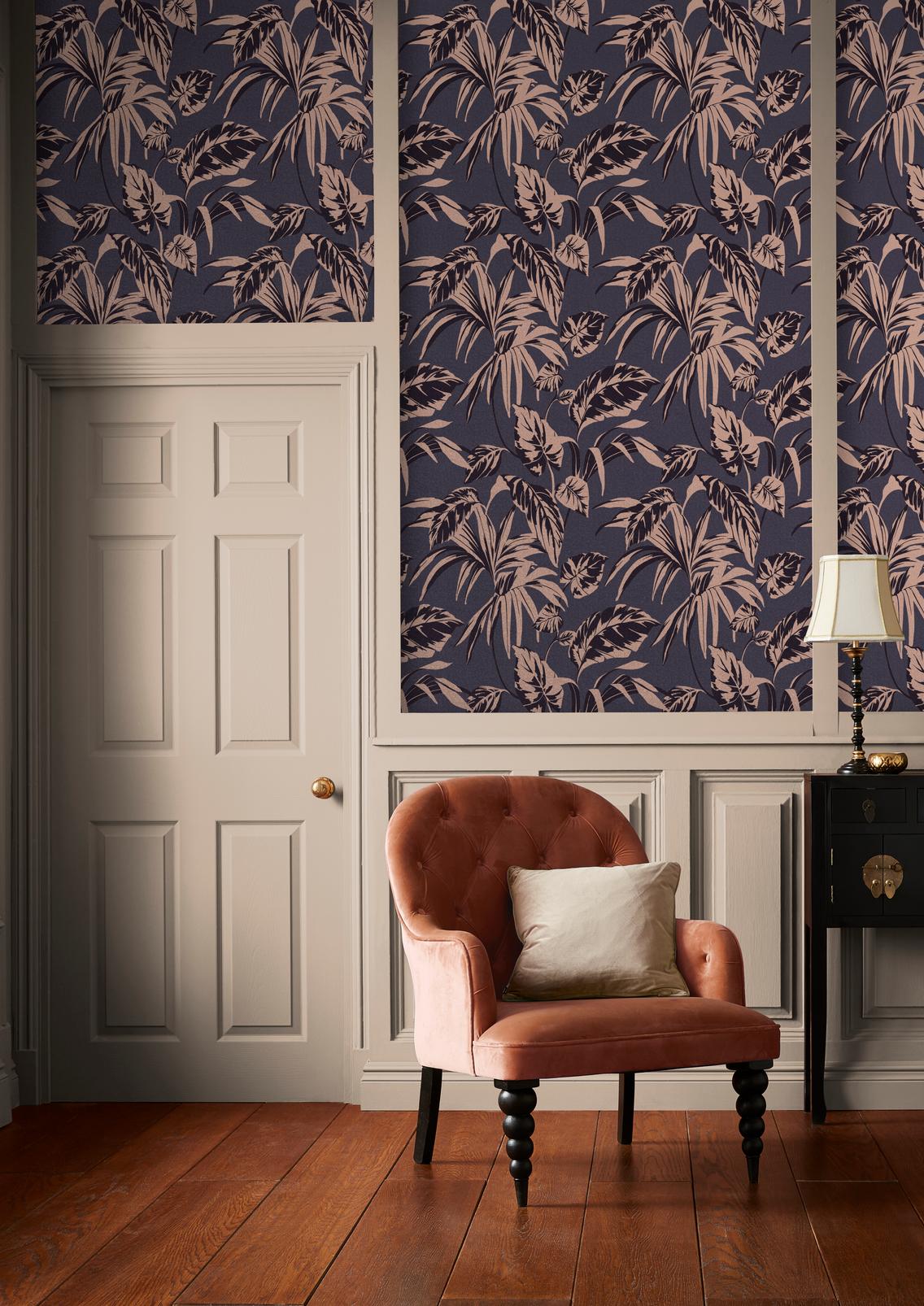 Palma Soft Gold and Notte Wallpaper - 107609_ROOMSET_01.jpg