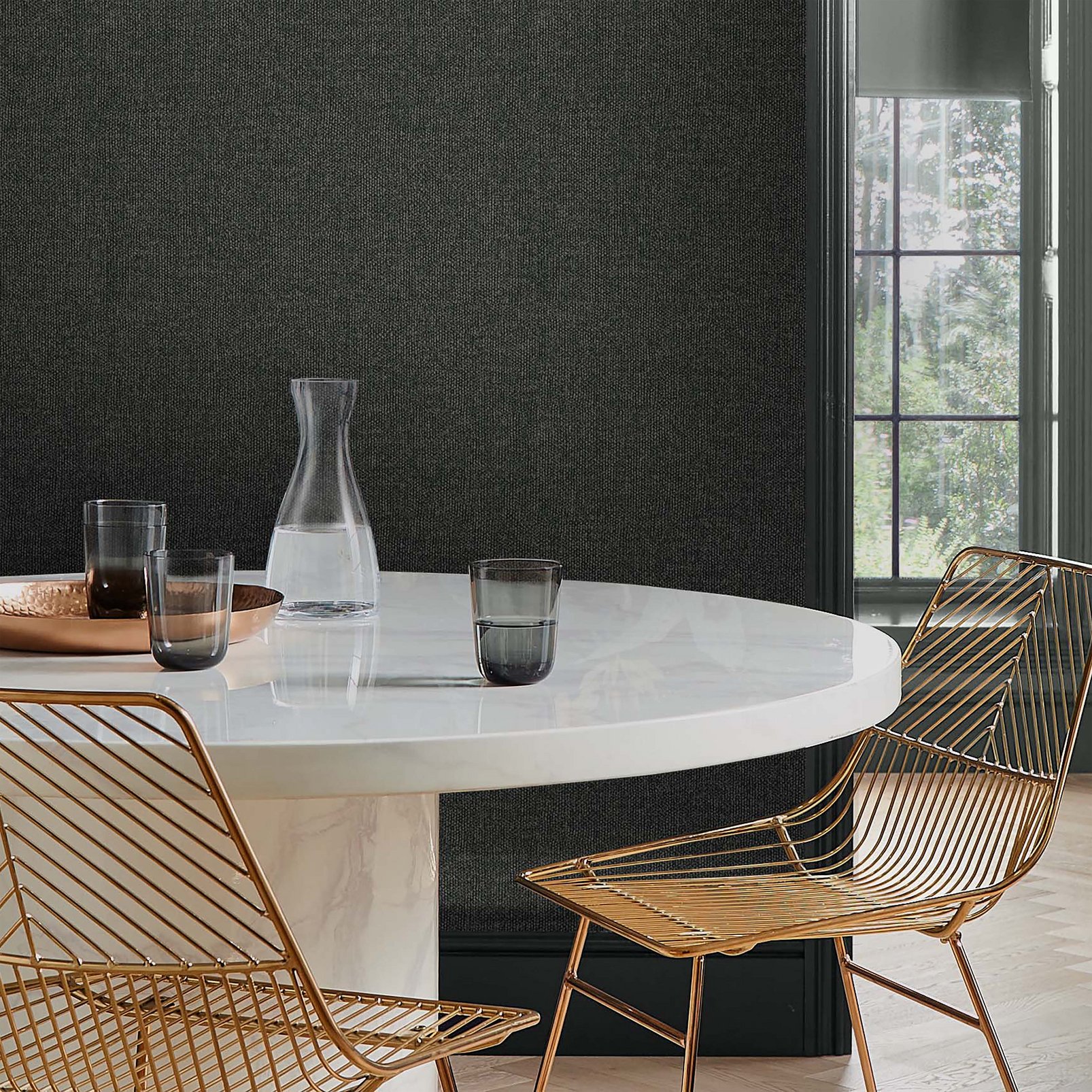 Twill Deep Grey Wallpaper - 115242_ROOMSET_TWILL DEEP GREY_01.jpg