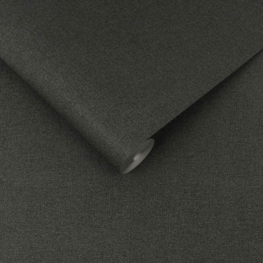 Twill Deep Grey Wallpaper