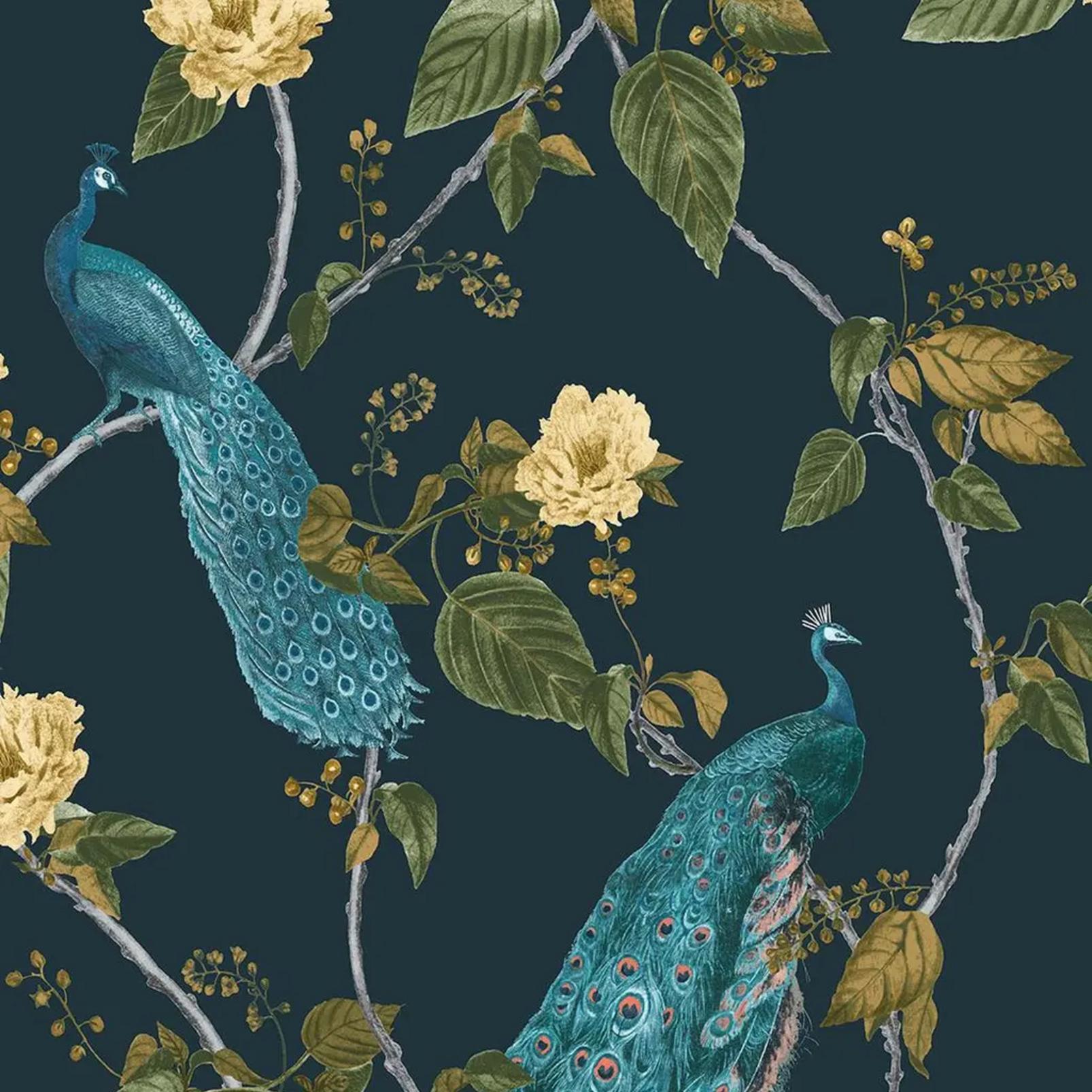 Resplendence Navy Wallpaper - 107871_TILE_RESPLENDENCE NAVY_01.jpg