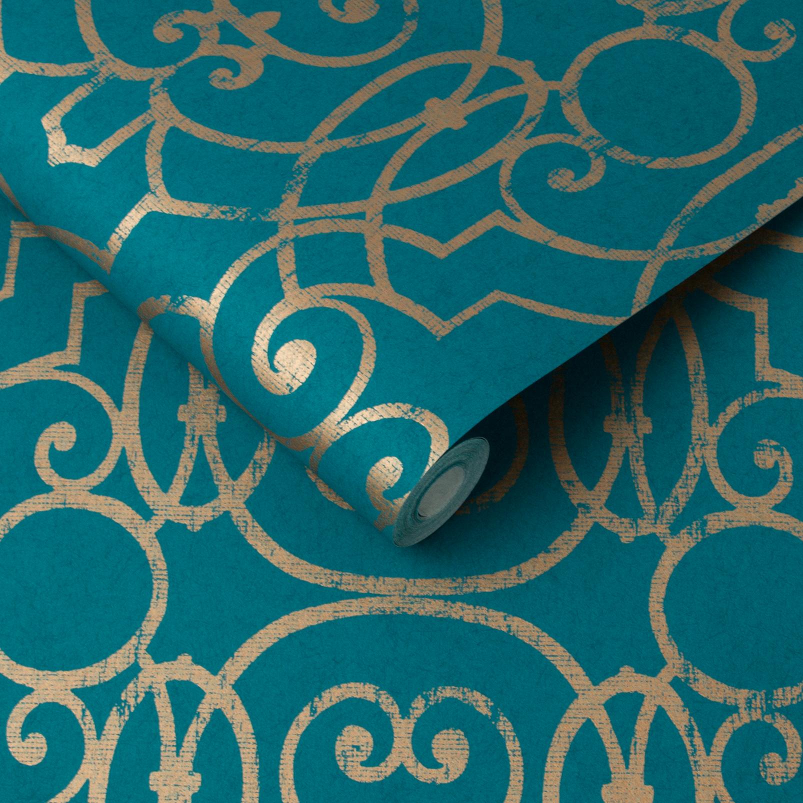 Shoji Teal Wallpaper - 105233_ROLLSHOT_SHOJI TEAL_02.jpg
