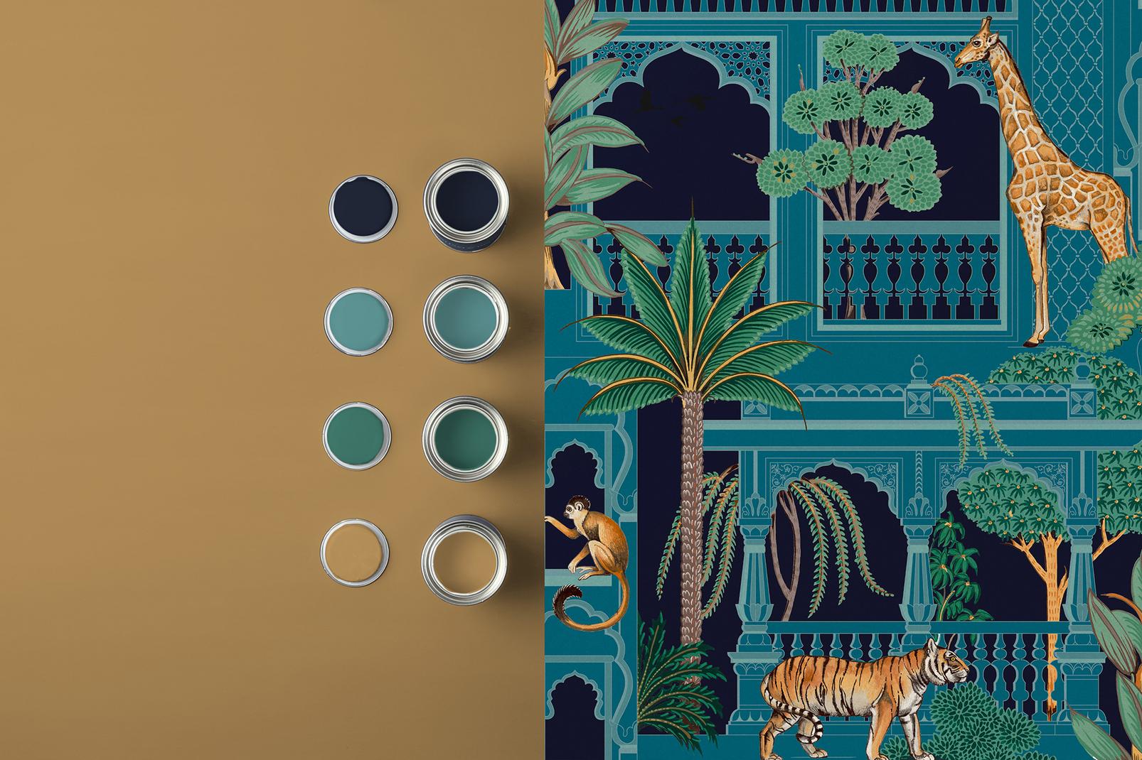 Animahal Navy Wallpaper - 119686_FLATLAY_ANIMAHAL NAVY_01.jpg