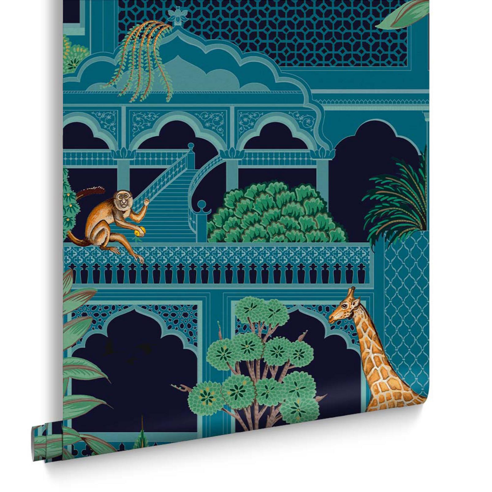 Animahal Navy Wallpaper - 119686_DIGITAL ROLL_ANIMAHAL NAVY_01.jpg