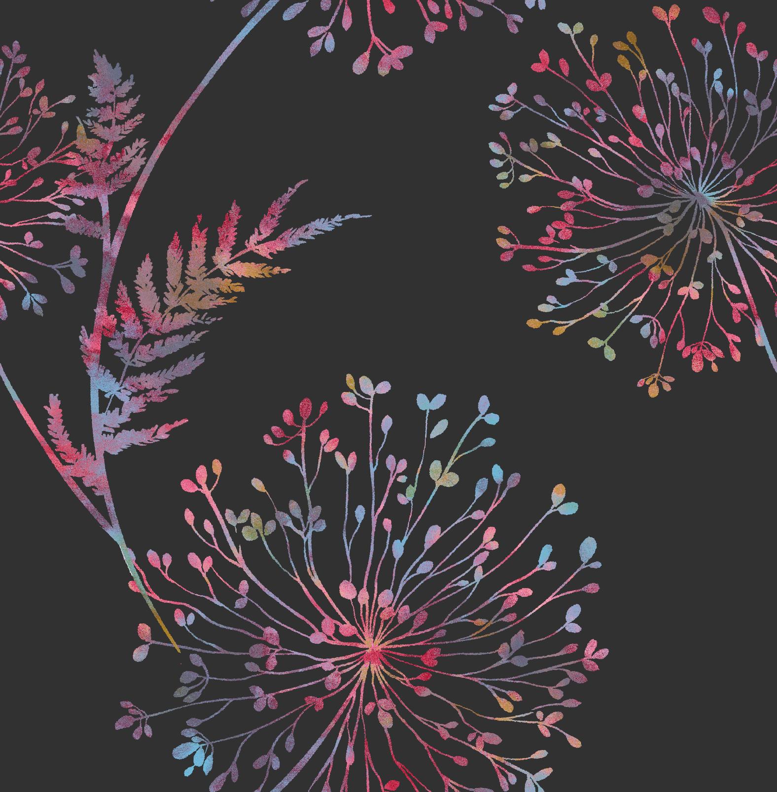 Wish Black Wallpaper - 106433_TILE_WISH MULTI BLACK_01.jpg