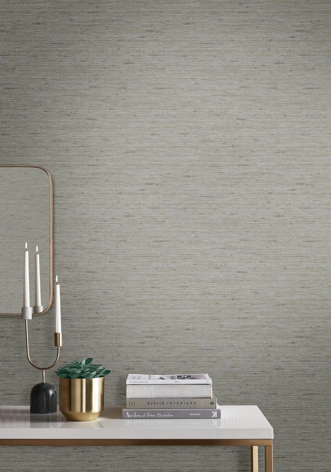 Silk Texture Ecru Wallpaper - 112023_ROOMSET_01.jpg