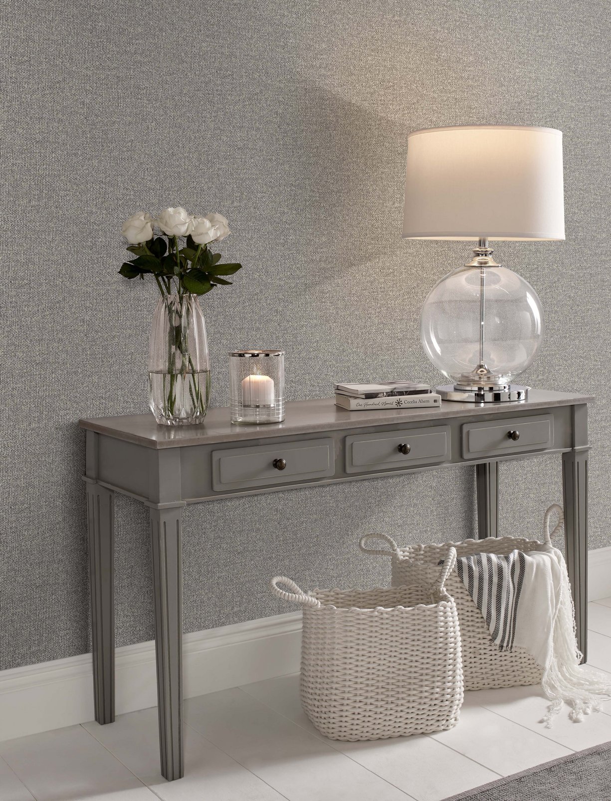 Twill Natural Wallpaper - 115240_ROOMSET_TWILL NATURAL_01.jpg