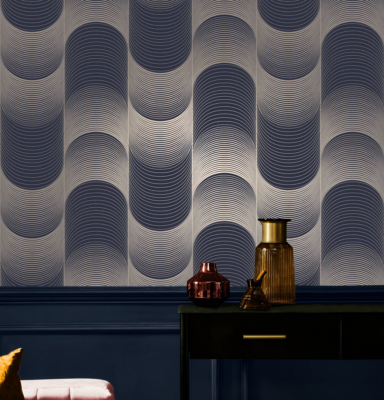 Eclipse Navy & Pale Gold Wallpaper - 115065_ROOMSET_ECLIPSE NAVY & PALE GOLD_01.jpg