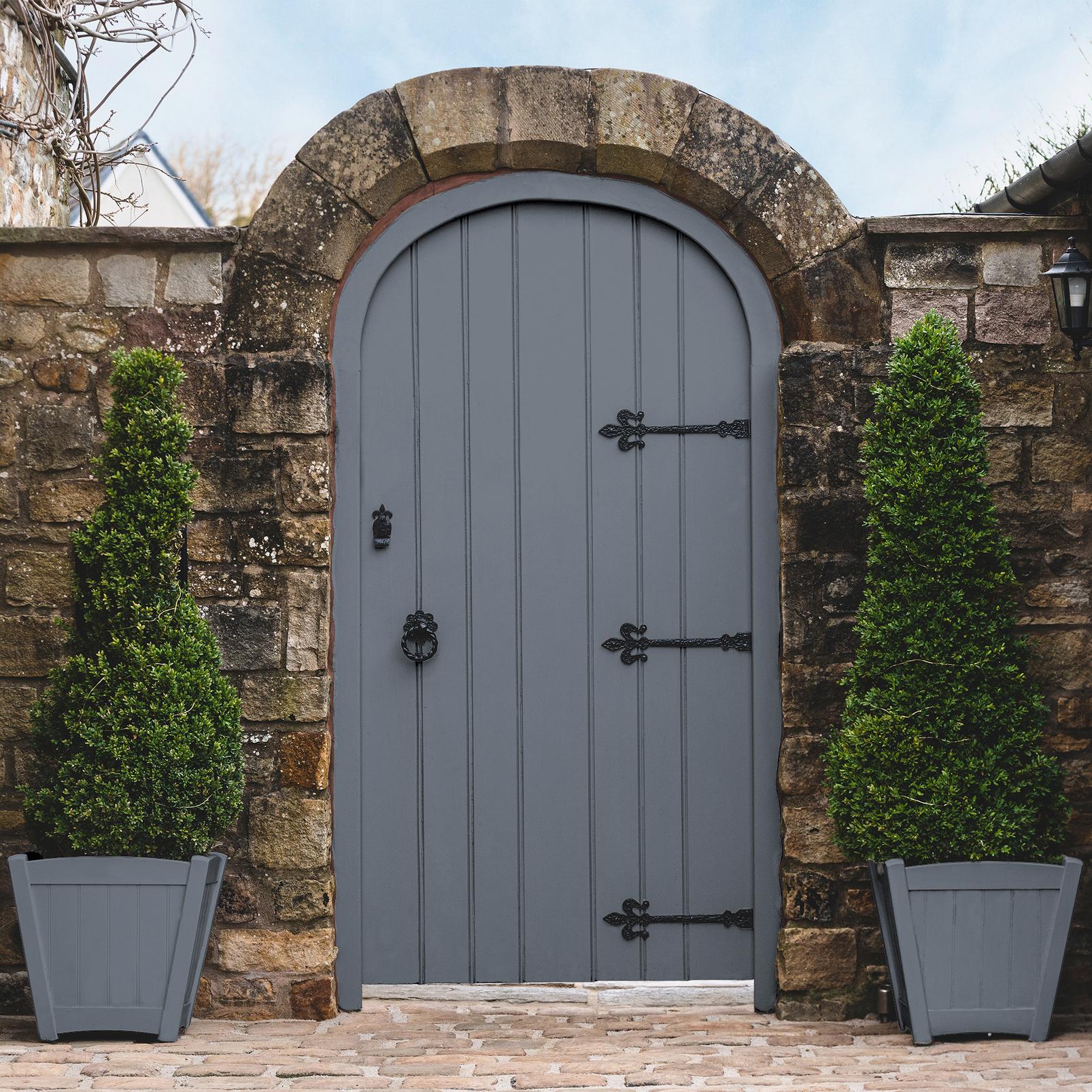 Benjamin Blue Painted garden gate