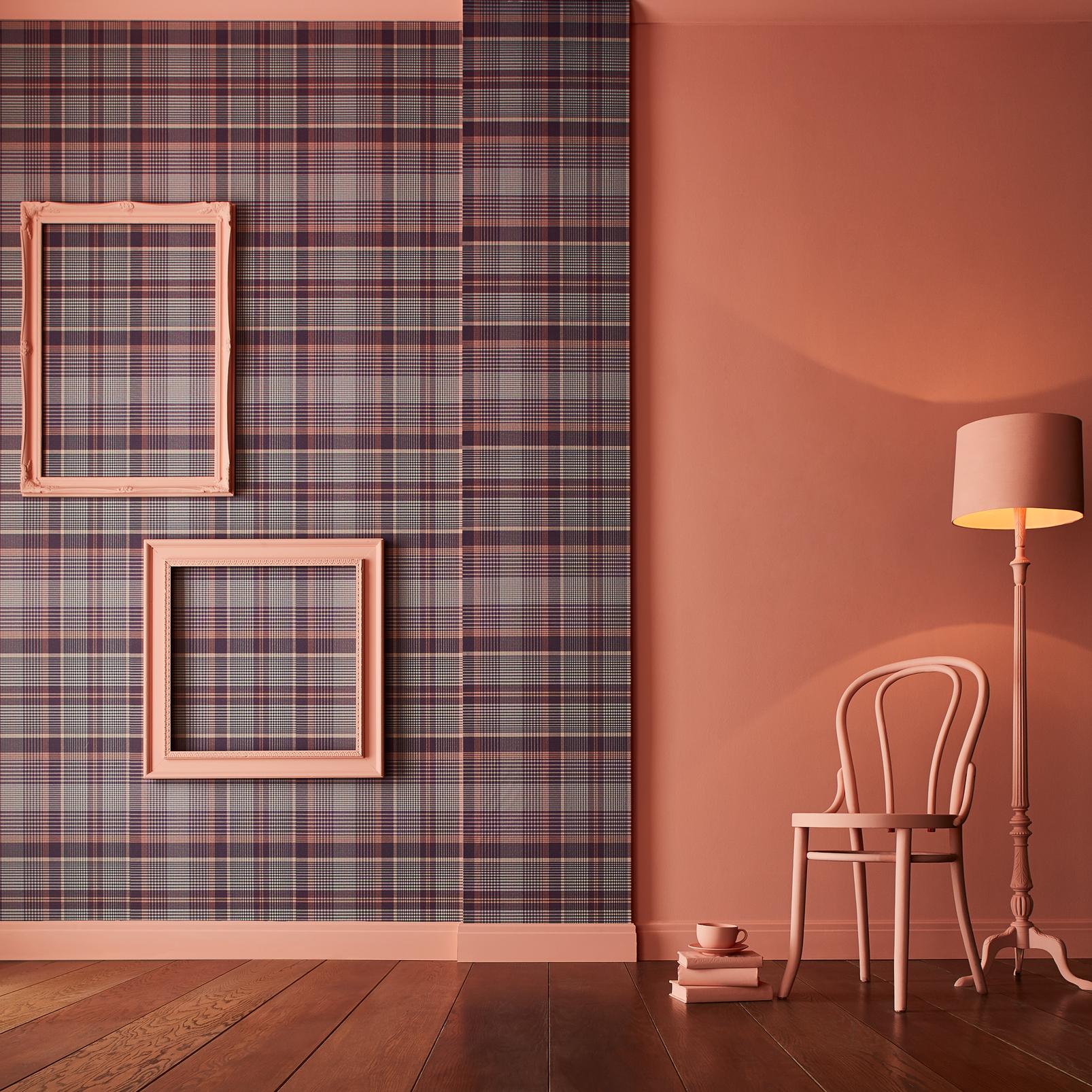 Heritage Plaid Plum Wallpaper - 107597_ROOMSET_01.jpg