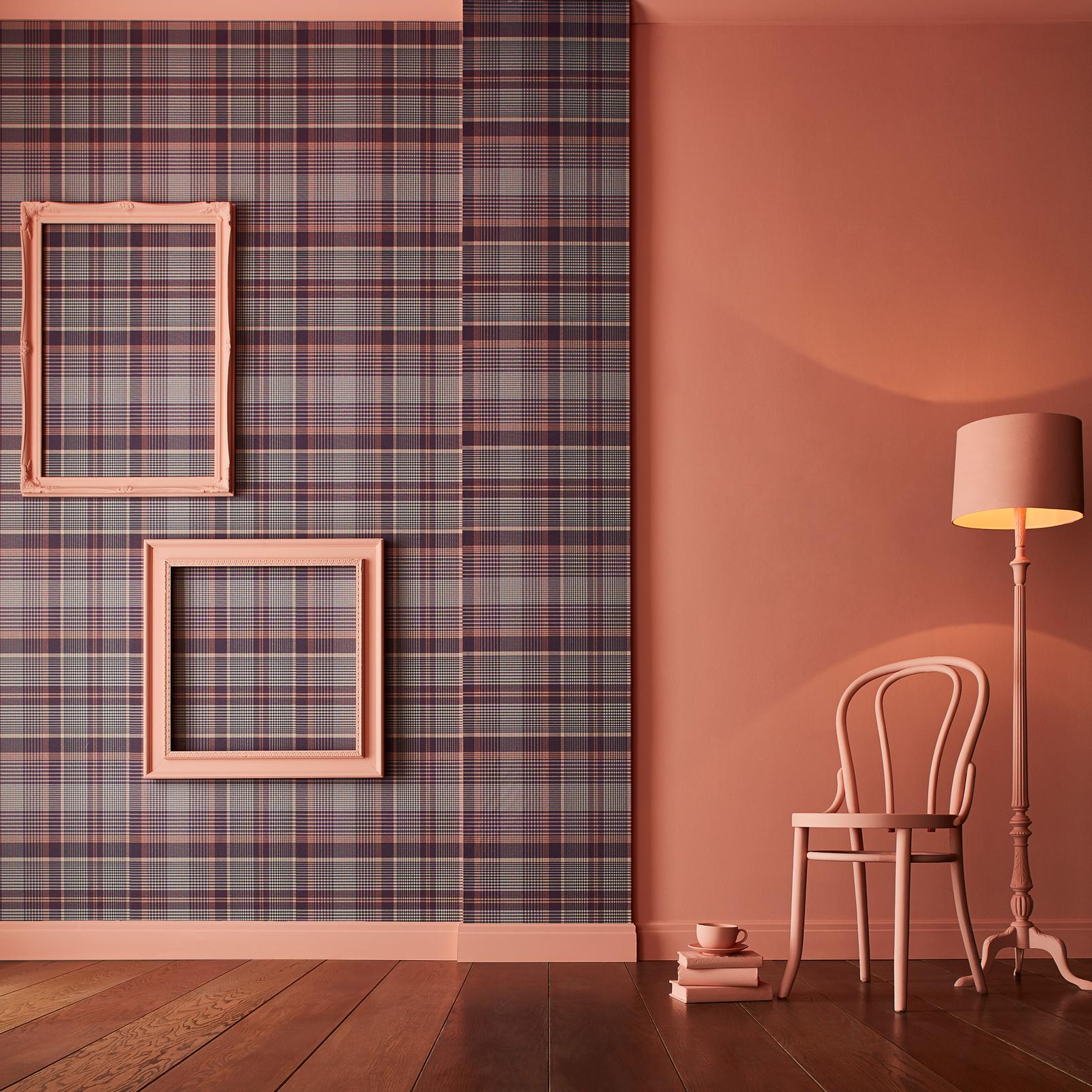 Heritage Plaid Plum Wallpaper - 107597_ROOMSET_01.jpg
