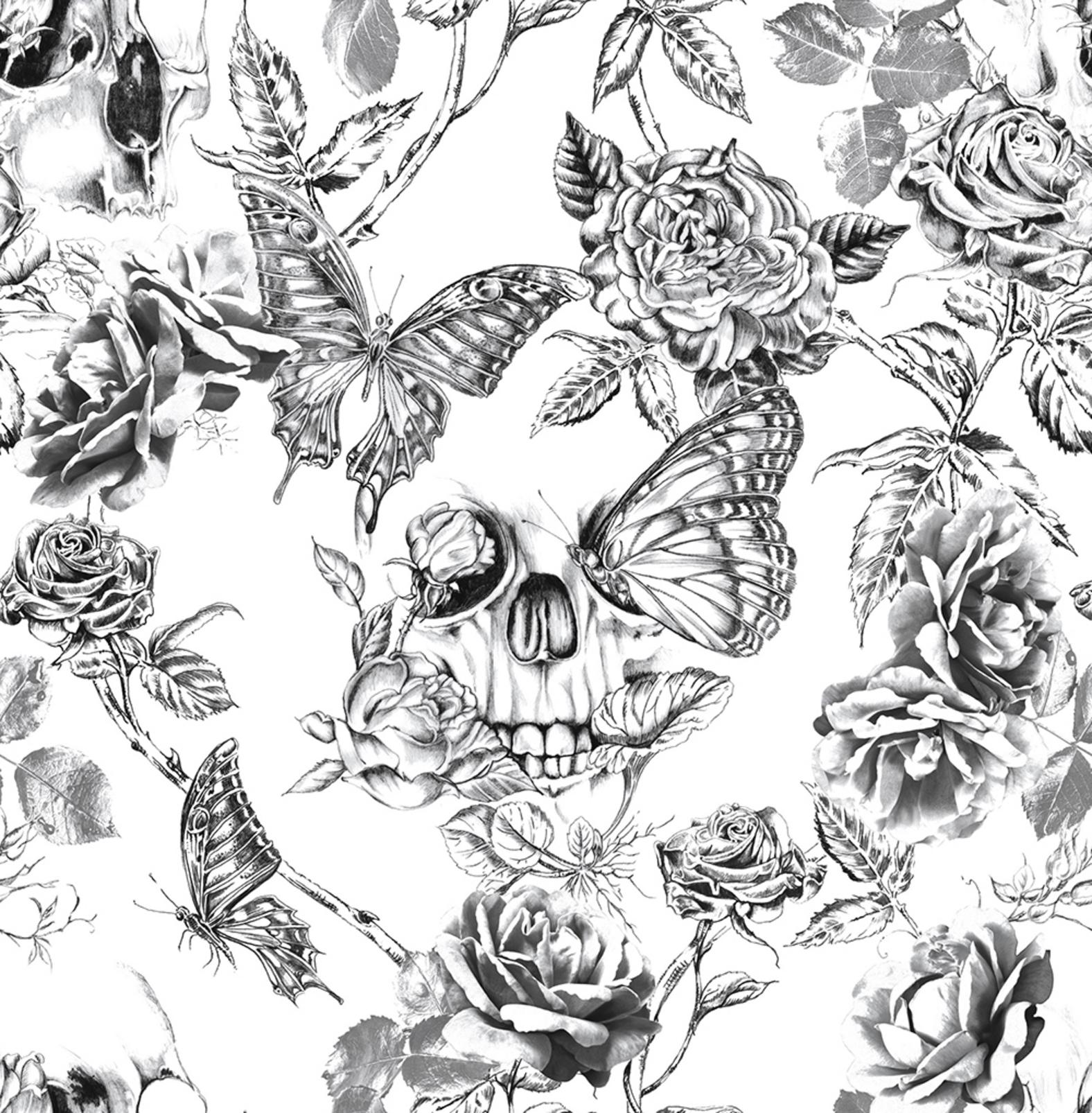 Skull Roses Wallpaper - 104560_TILE_01.jpg