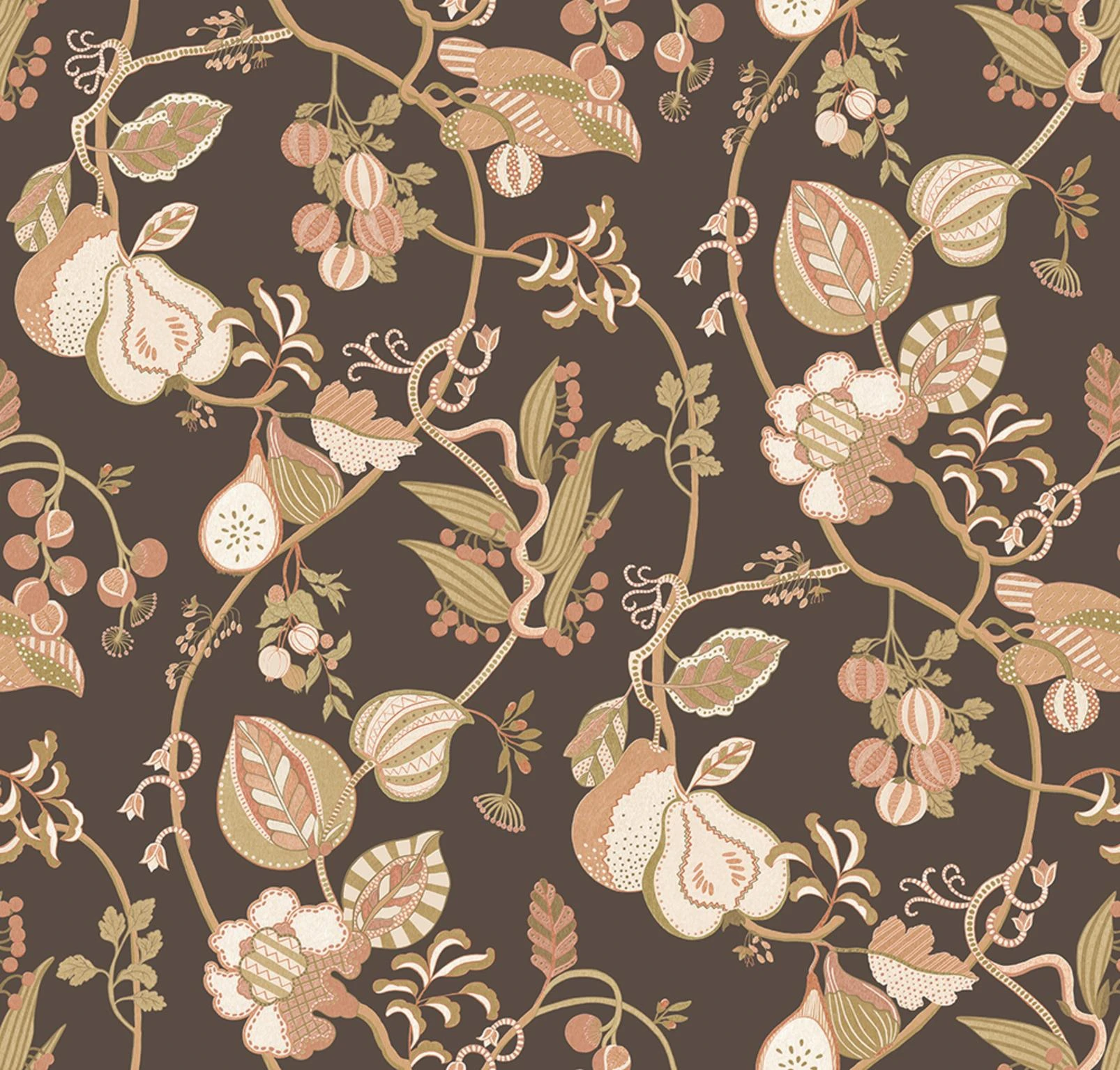 Volare Flamingo Wallpaper - 146424_CAD_ORCHARD_TAPESTRY_CHOCOLATE.jpg