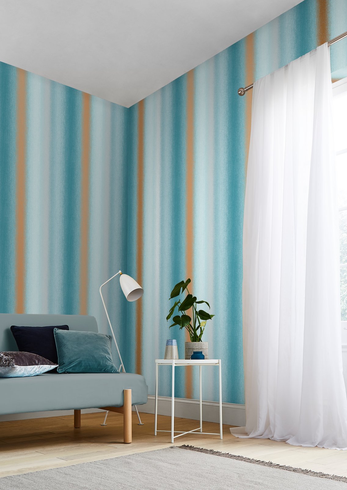 Wild Flower Stripe Teal Wallpaper - 105898_ROOMSET_WILDFLOWER STRIPE TEAL_01.jpg