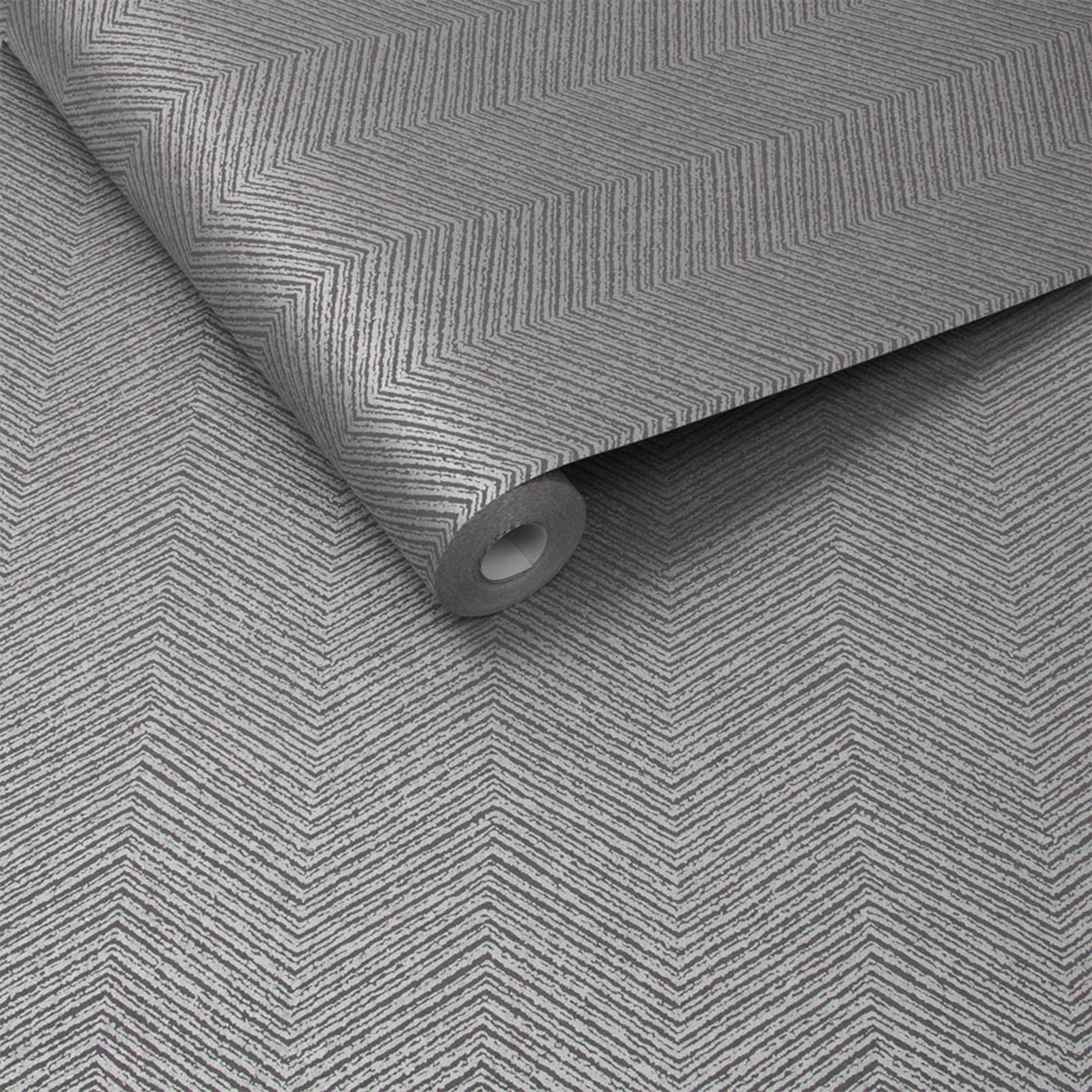 Chevron Texture Silver Wallpaper - 104749_ROLLSHOT_CHEVRON SILVER_02.jpg
