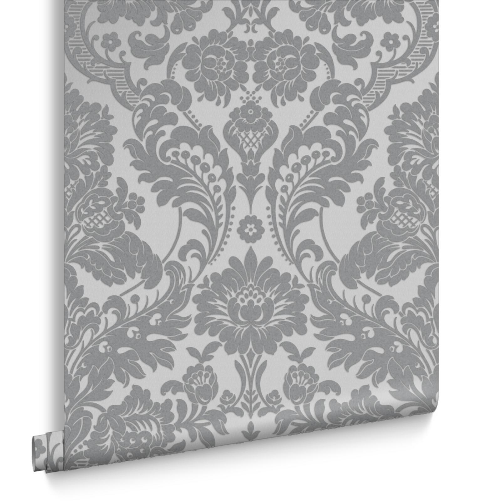 Gothic Damask Flock Grey & Silver Wallpaper - 104564_DIGITAL ROLL_GOTHIC DAMASK FLOCK GREYSILVER_01.jpg