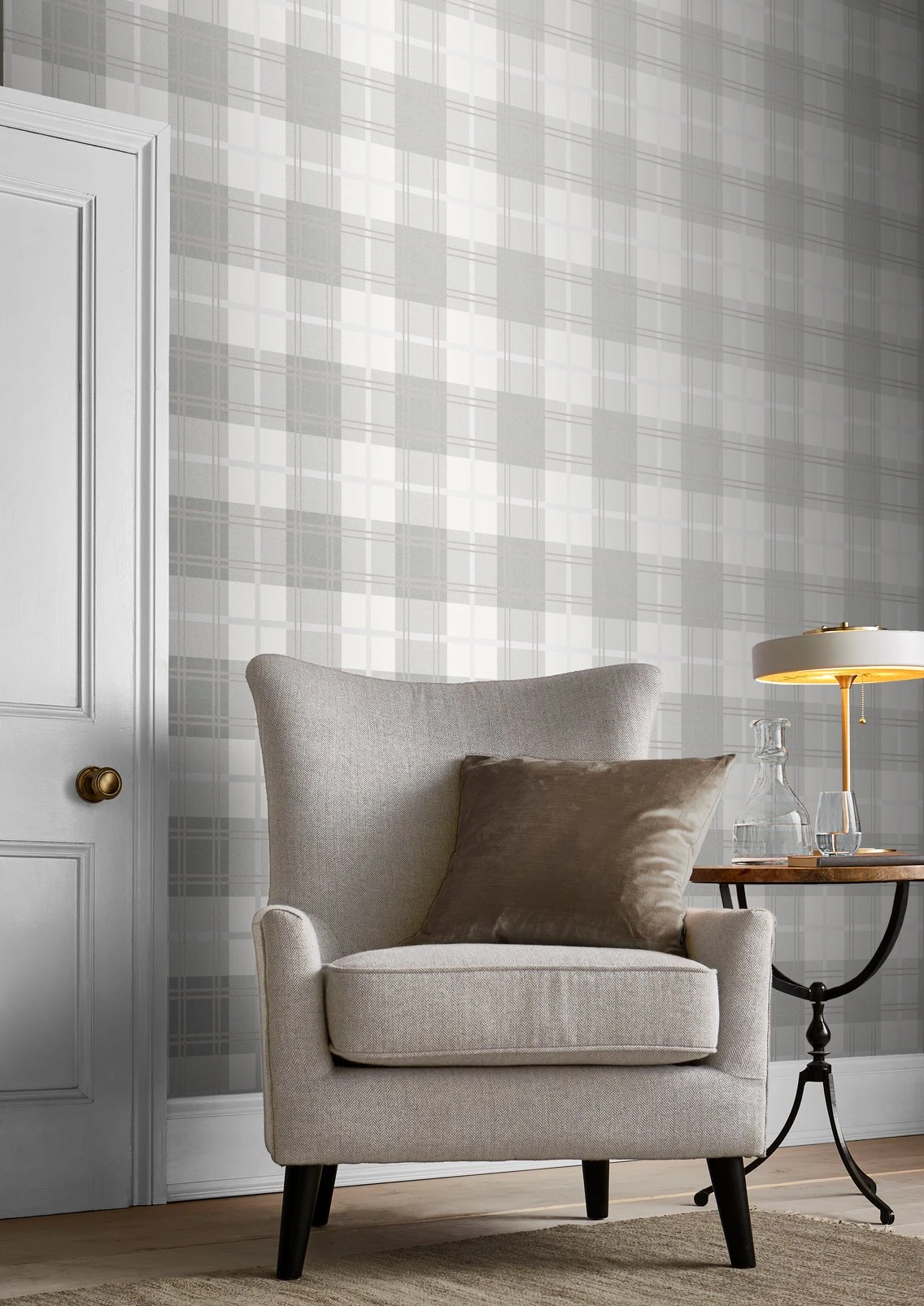 Tartan White Wallpaper - 105905_ROOMSET_TARTAN WHITE_01.jpg
