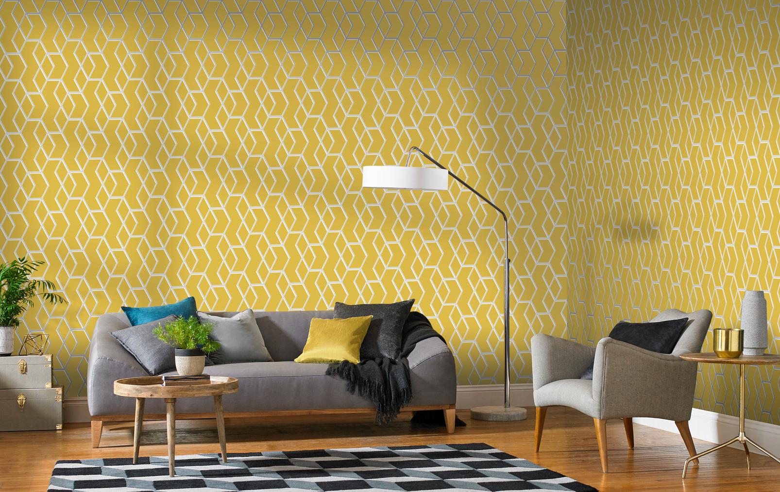 Archetype Yellow & Silver Wallpaper - 104731_ROOMSET_01.jpg