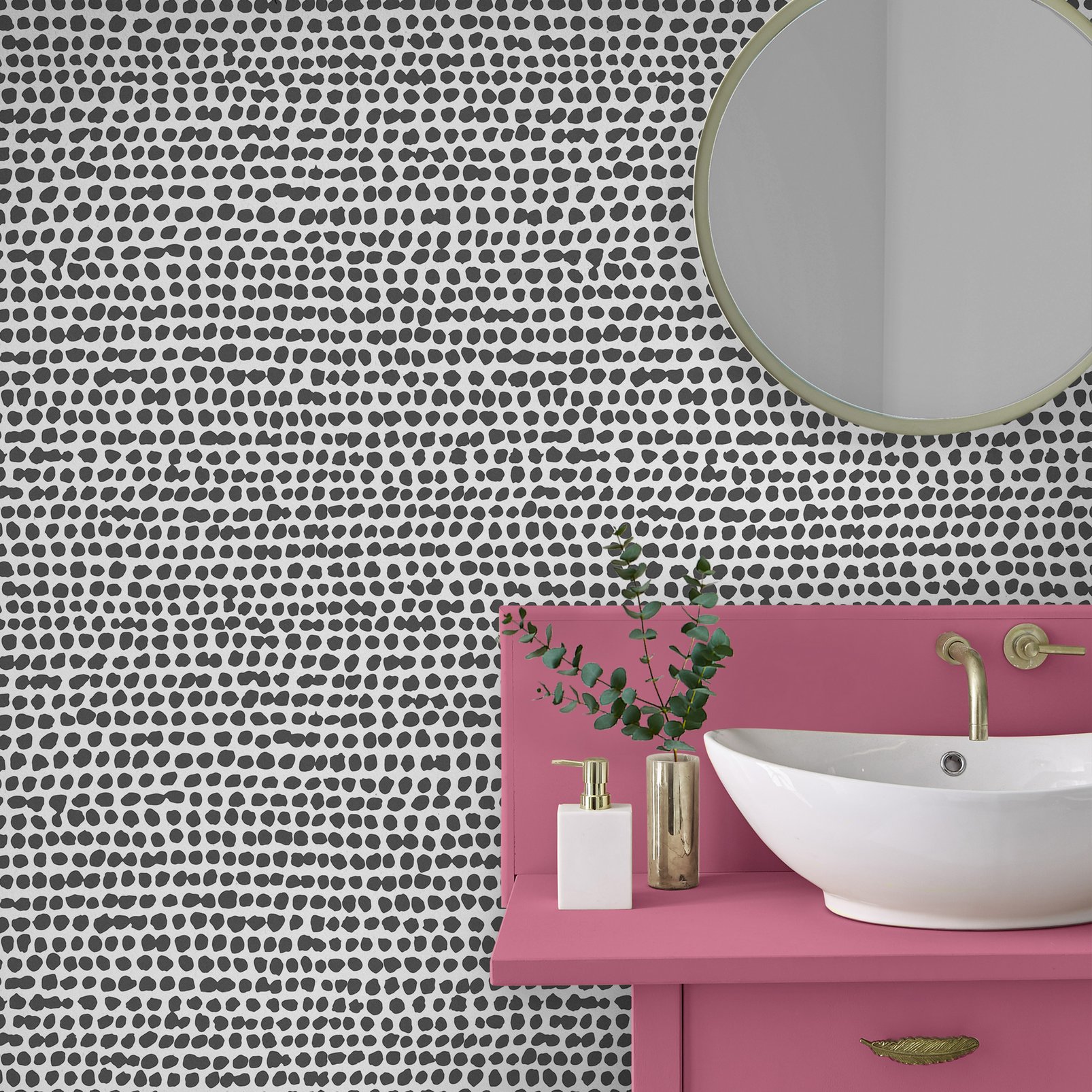 Dots Black & White Wallpaper - 104533_ROOMSET_03.jpg