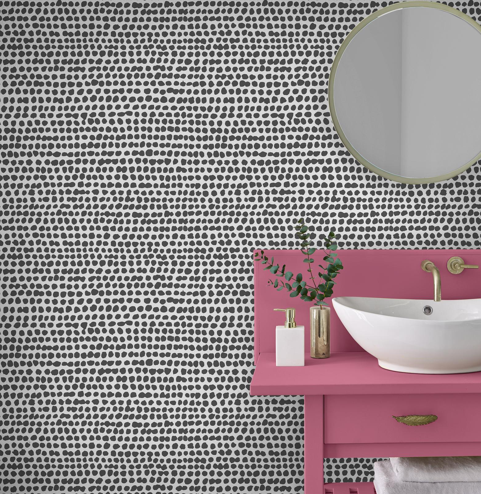 Dots Black & White Wallpaper - 104533_ROOMSET_02.jpg