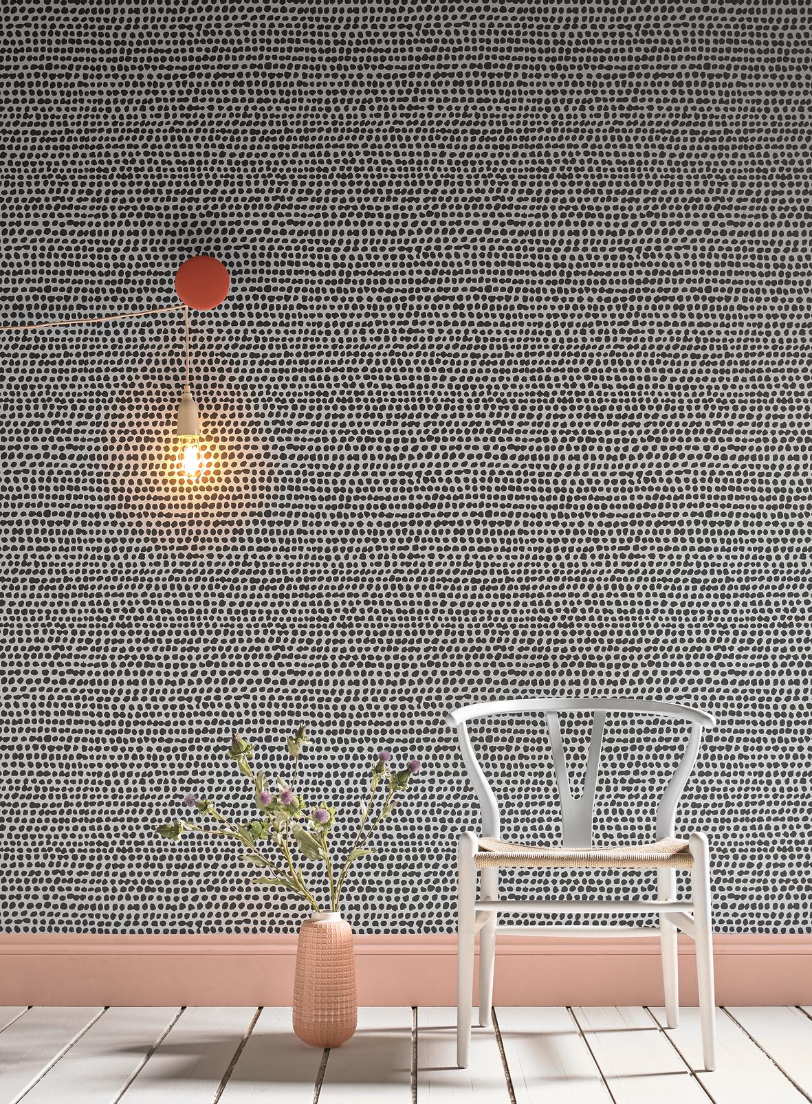 Dots Black & White Wallpaper - 104533_ROOMSET_01.jpg
