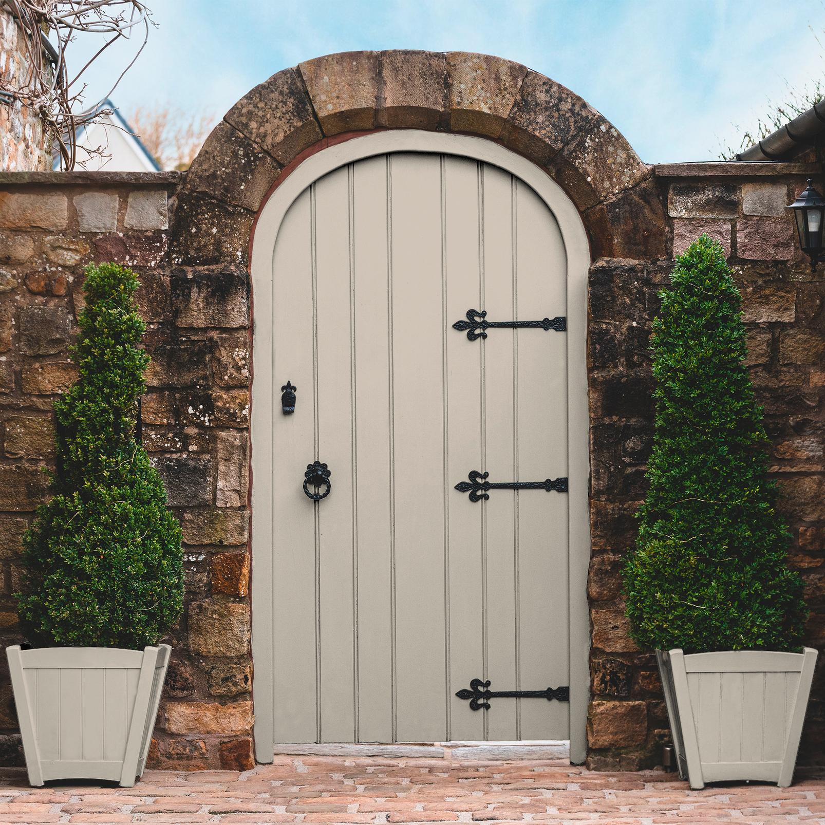 Buttercream Painted garden gate