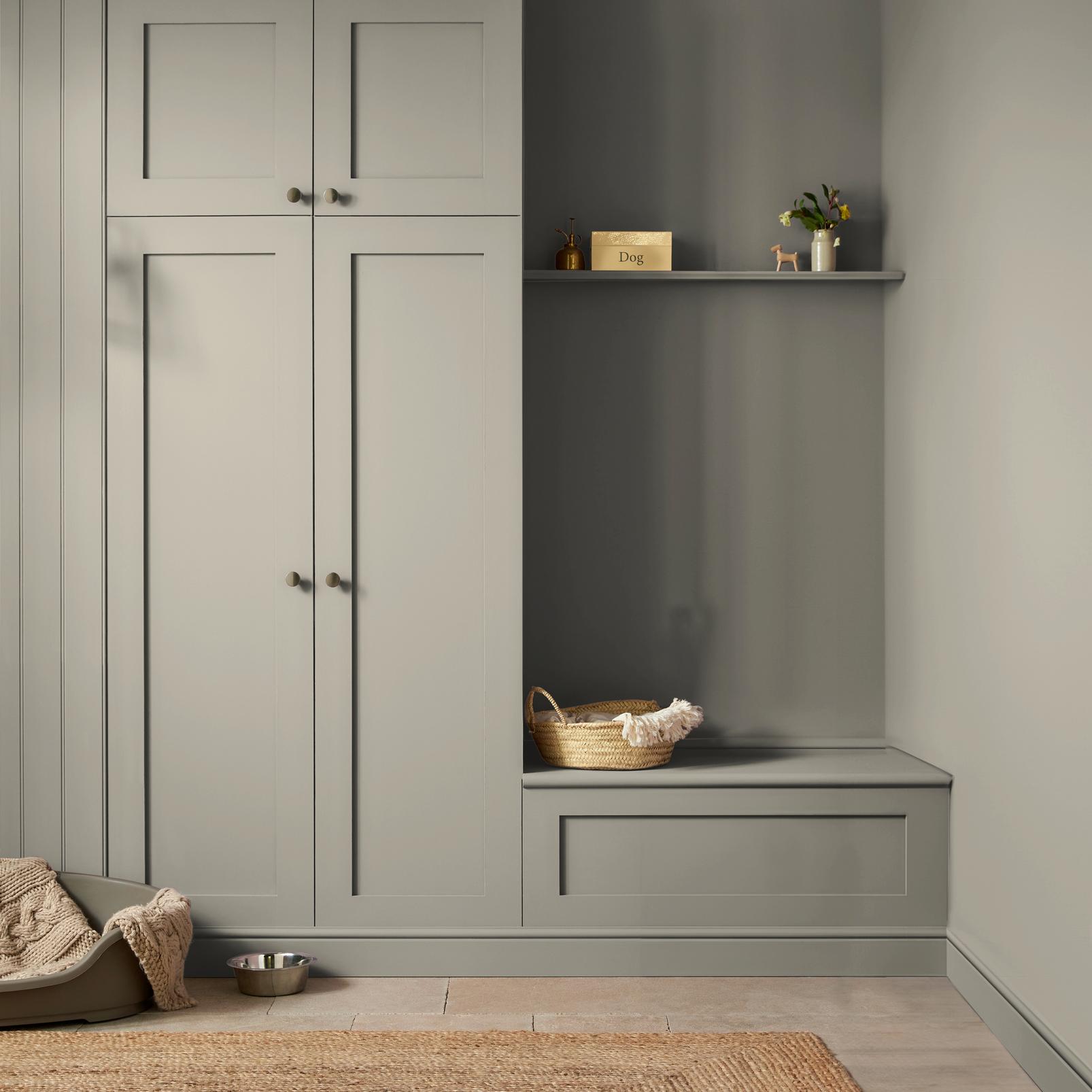 Taupe Paint in a Roomset