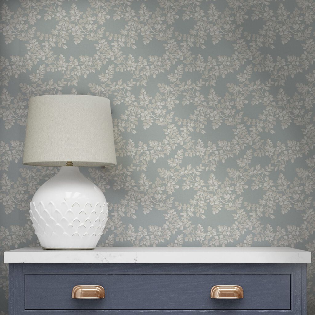 laura ashley burnham pale seaspray wallpaper