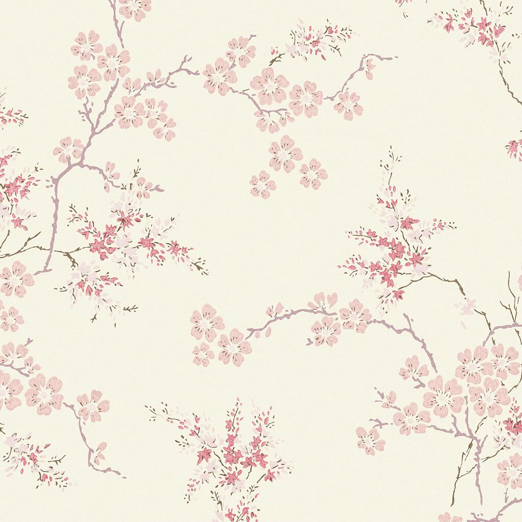 laura ashley oriental blossom blush wallpaper