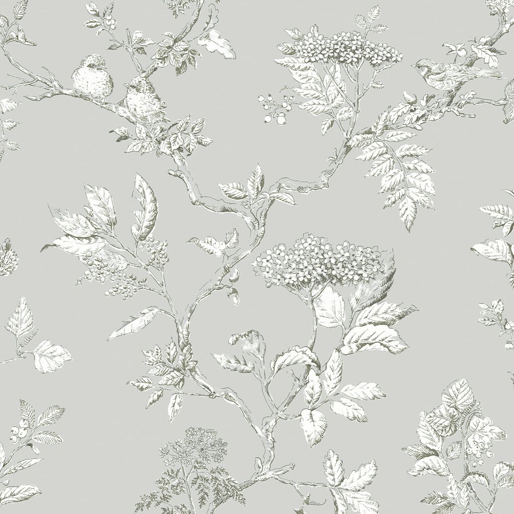 laura ashley elderwood steel wallpaper