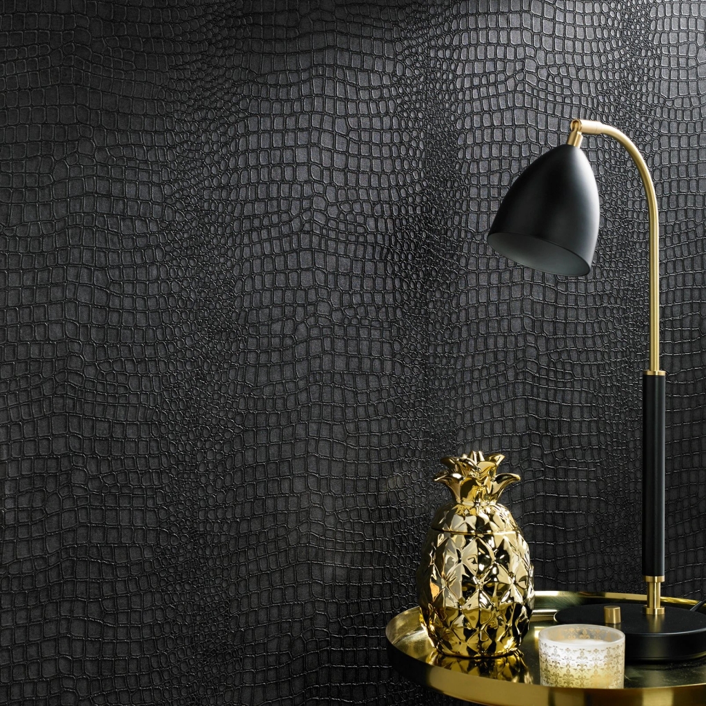 Crocodile Charcoal Wallpaper - 32-659_ROOMSET_01.jpg