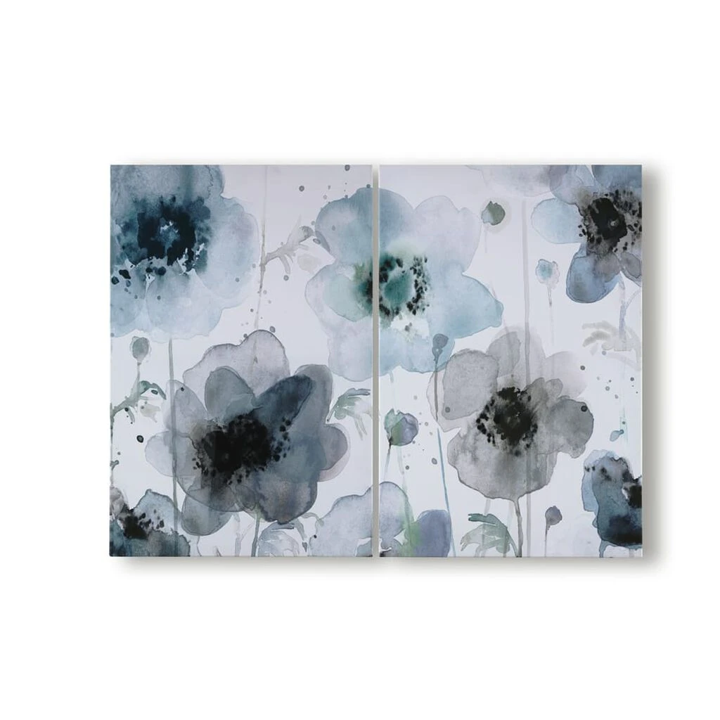 Wandkunst Duo Mohnblumen