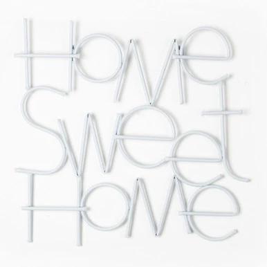 sweet home metal wall art