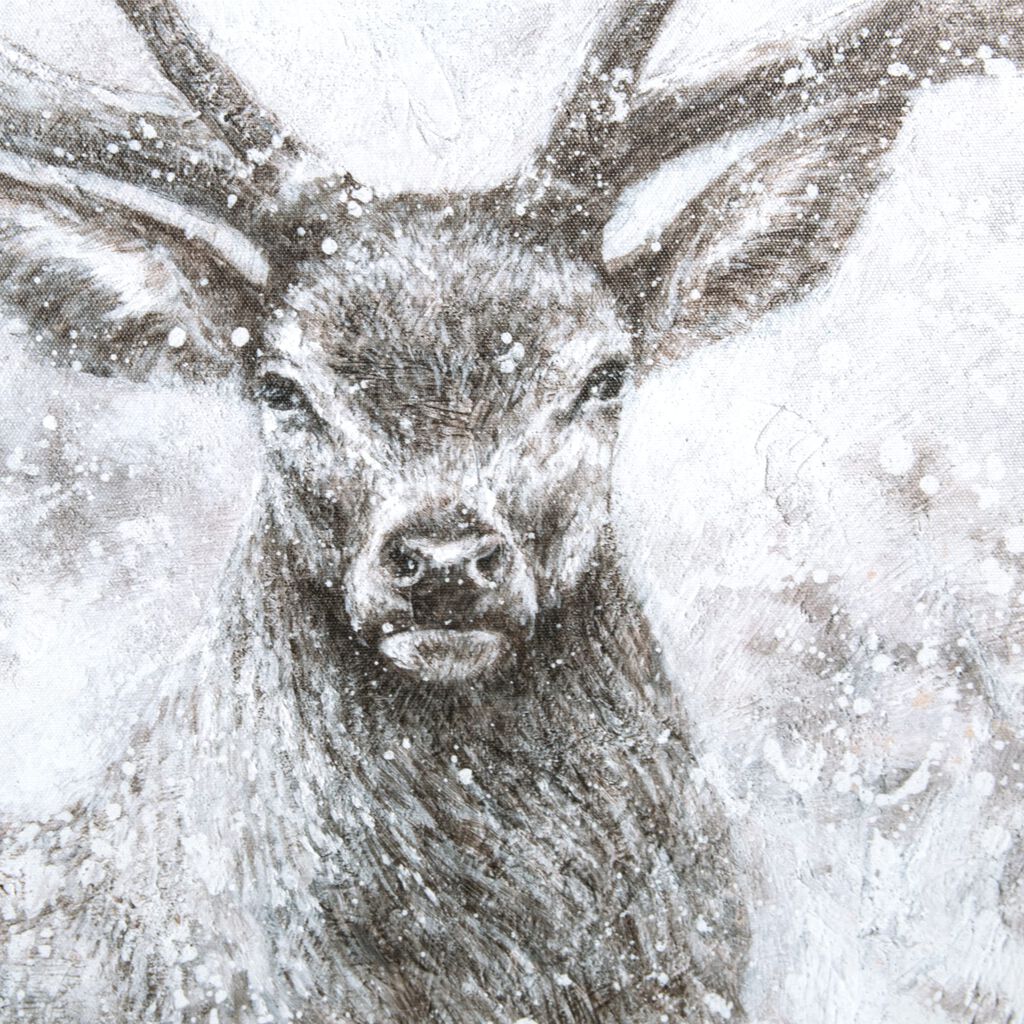 autumn stag canvas wall art