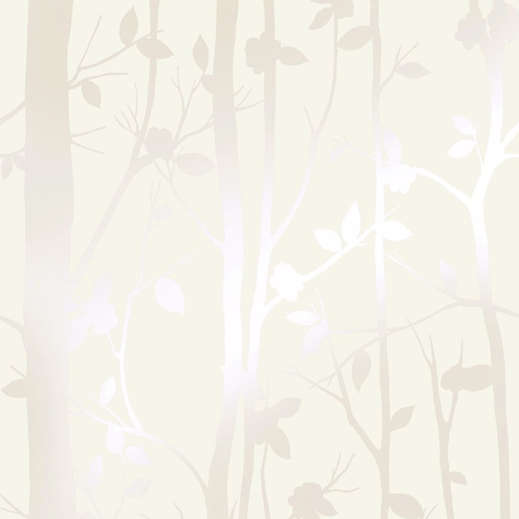 Laura Ashley Cottonwood Pearlescent White Wallpaper