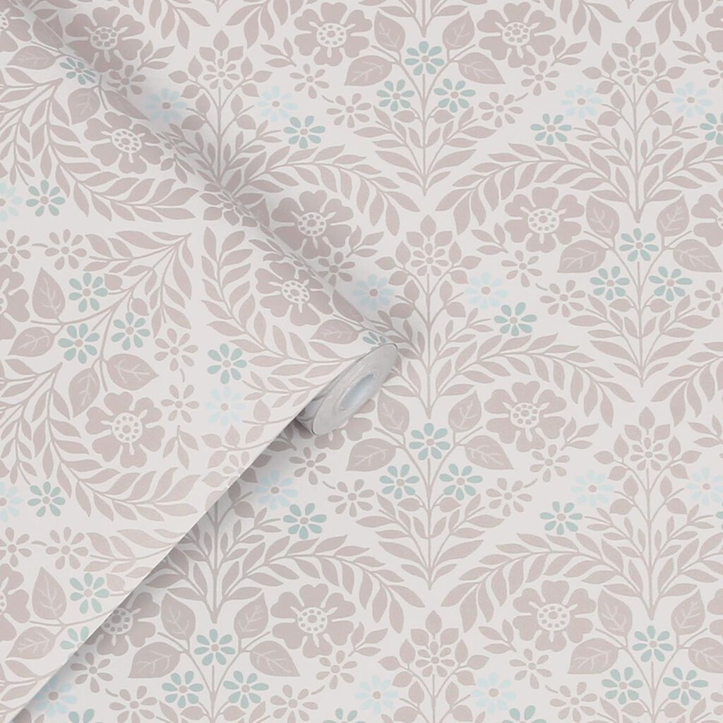laura ashley margam dove grey wallpaper