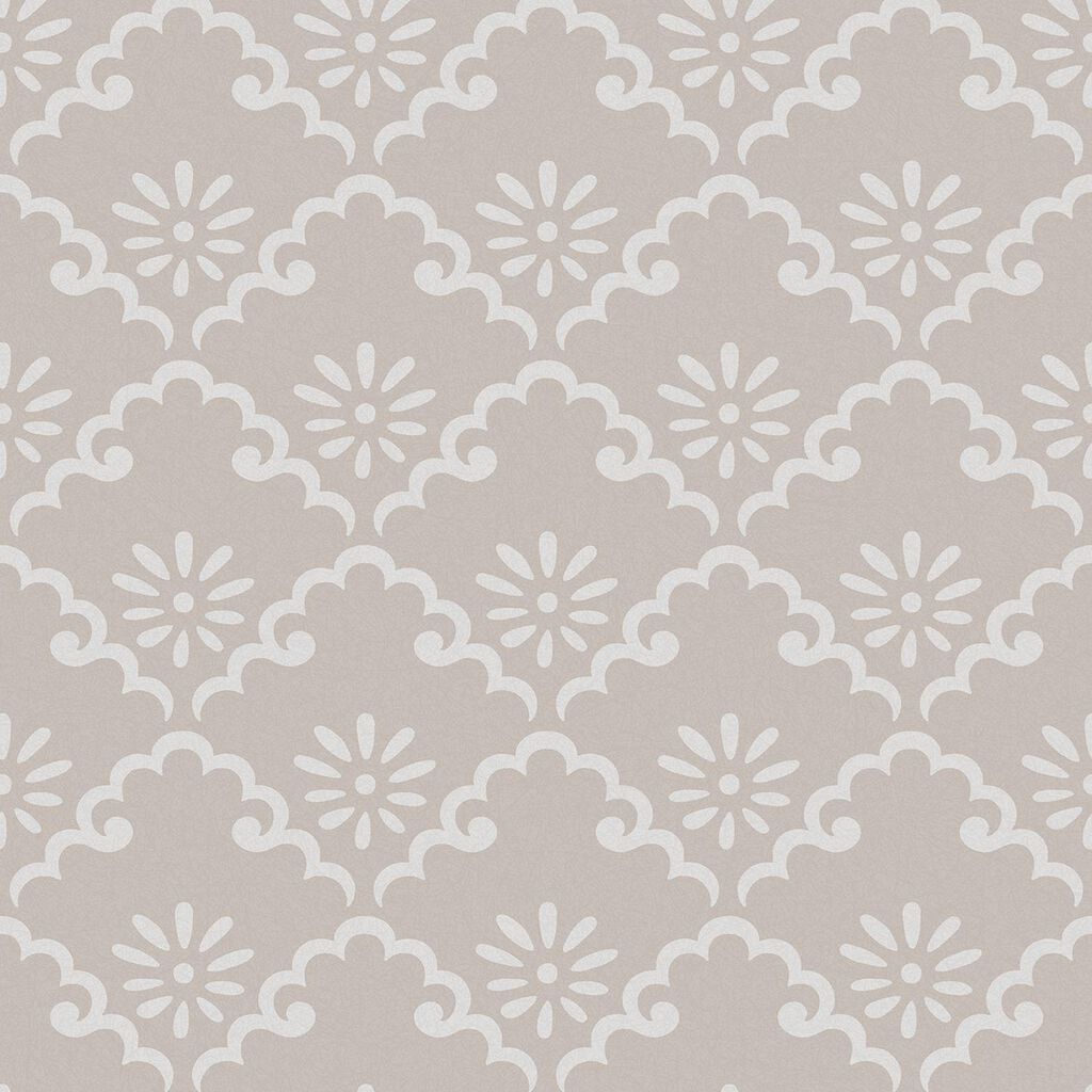 laura ashley coralie dove grey wallpaper