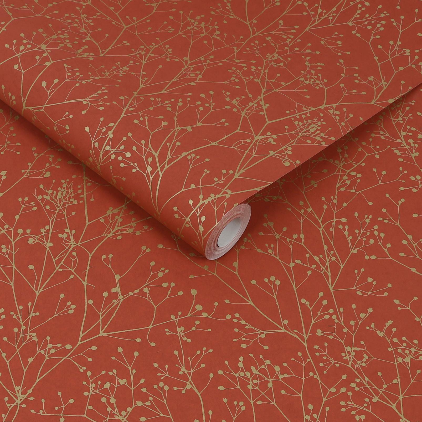 Gypsophila Paprika & Gold Wallpaper by Clarissa Hulse - 120401_ROLLSHOT_01.jpg