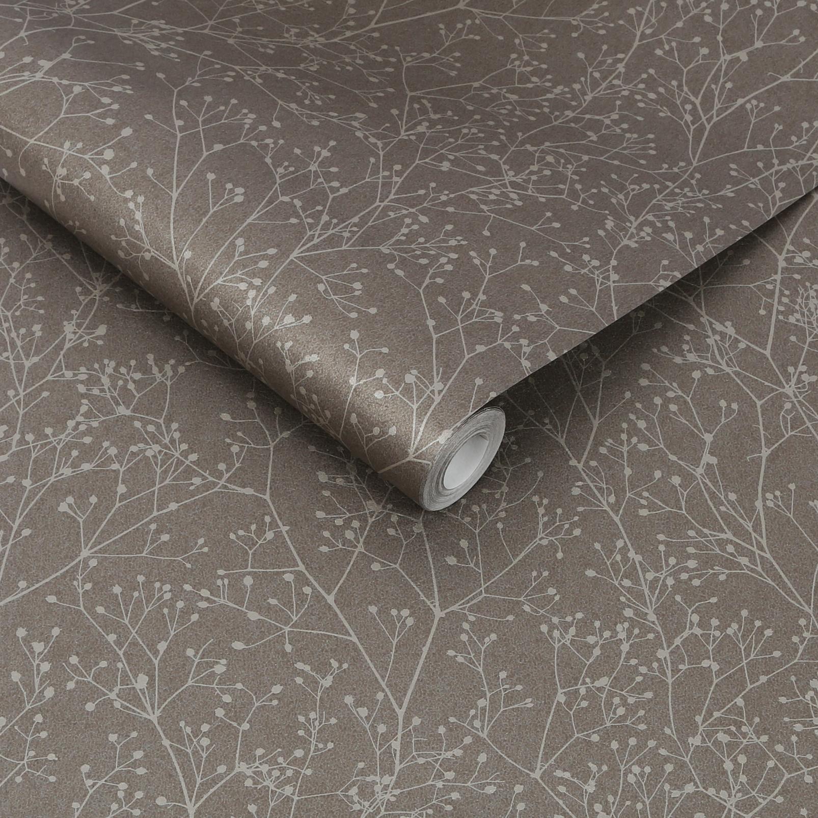 Gypsophila Mocha & Silver Wallpaper by Clarissa Hulse - 120369_ROLLSHOT_01.jpg