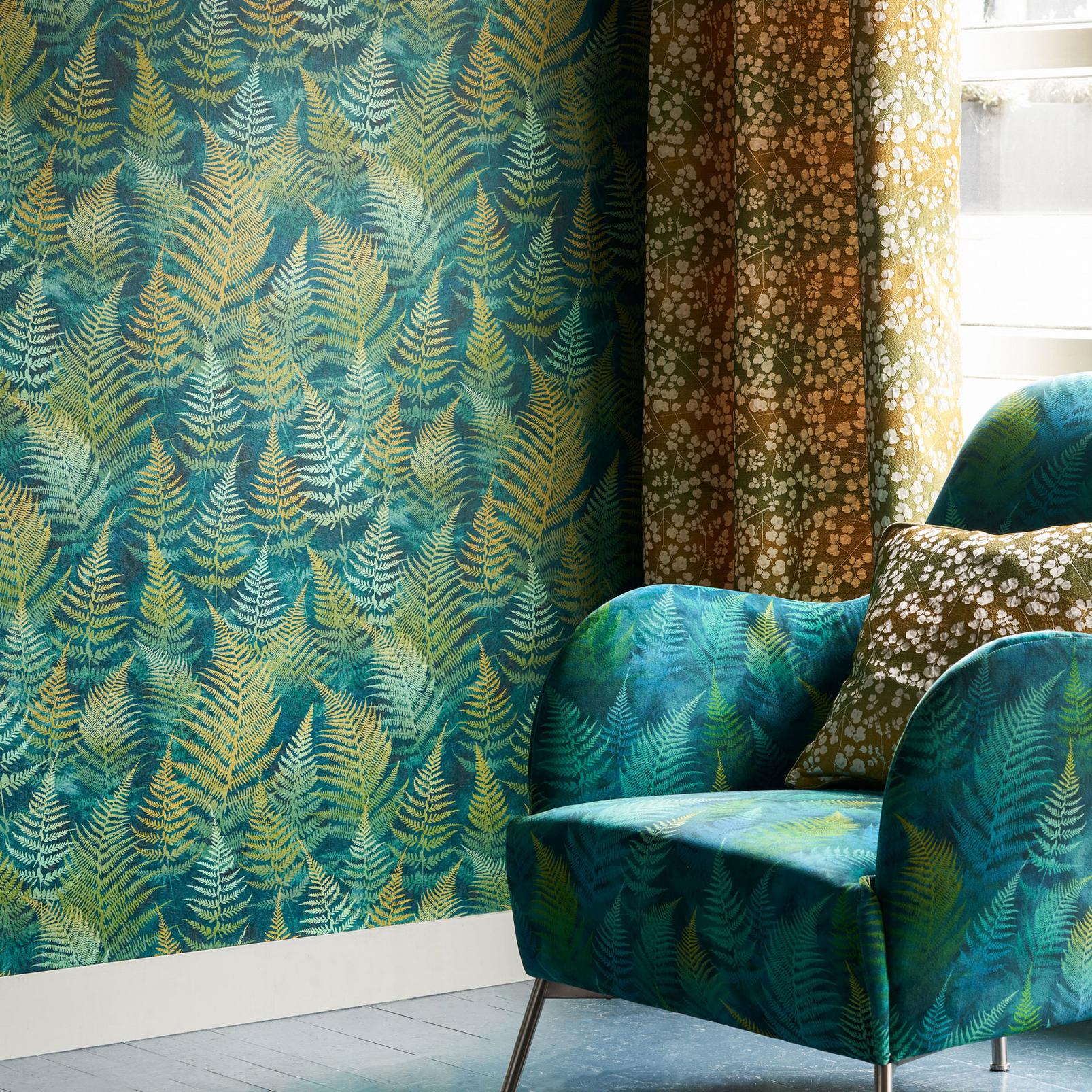Woodland Fern Emerald Wallpaper by Clarissa Hulse - 120386_ROOMSET_WOODLAND FERN EMERALD_01.jpg