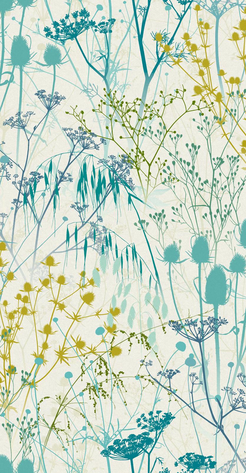 Summer Border Verdigris Wallpaper by Clarissa Hulse - 120387_TILE_01.jpg
