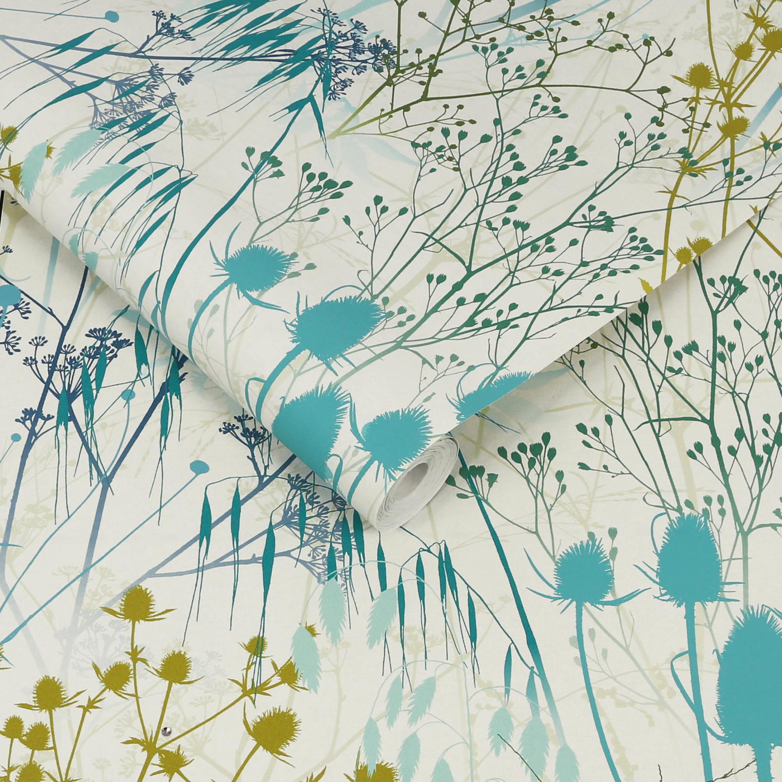 Summer Border Verdigris Wallpaper by Clarissa Hulse - 120387_ROLLSHOT_01.jpg