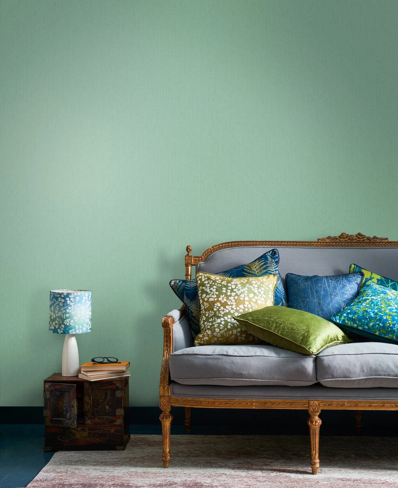 Tisbury Verdigris Wallpaper by Clarissa Hulse - 120390_ROOMSET_01.jpg