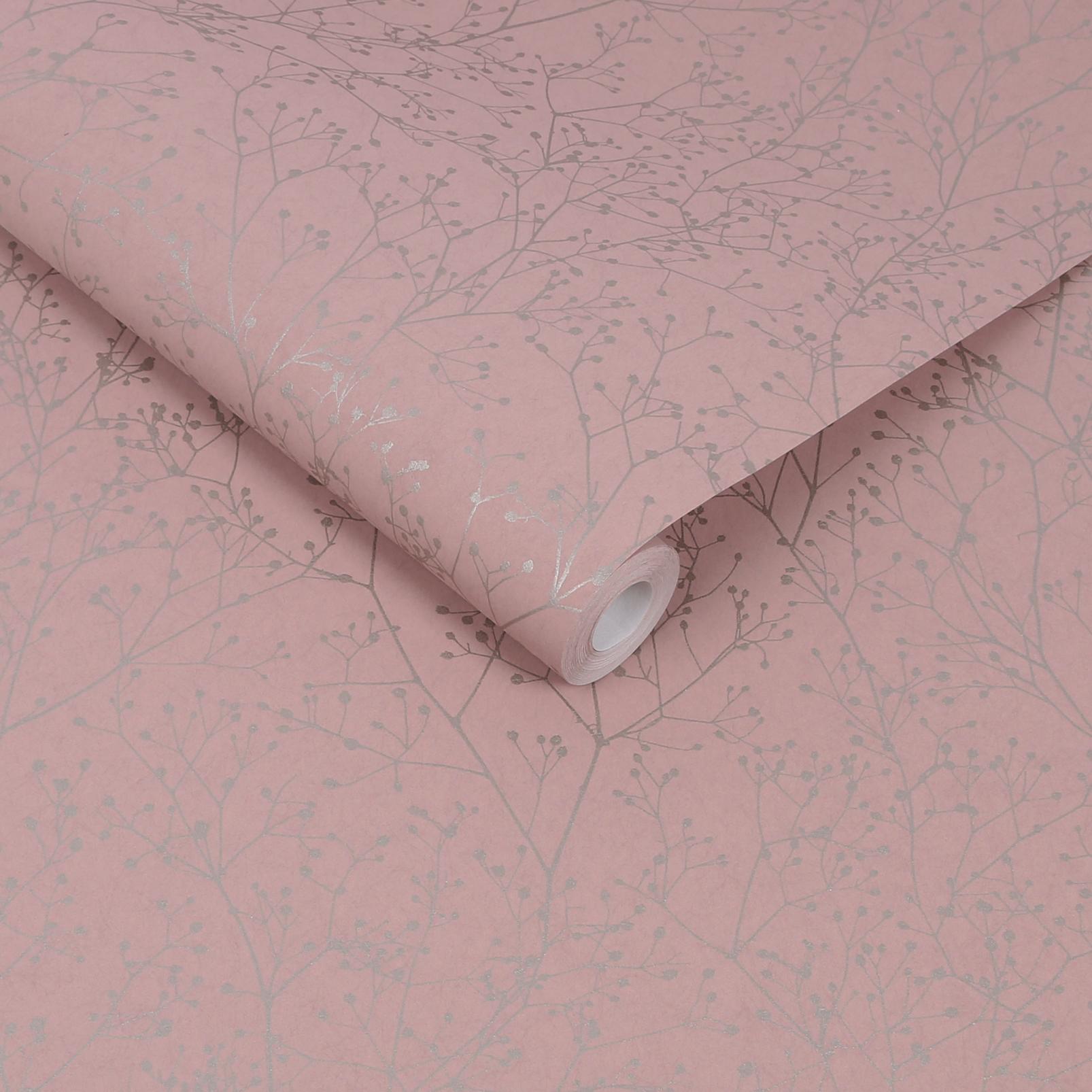 Gypsophila Shell & Rose Gold Wallpaper by Clarissa Hulse - 120373_ROLLSHOT_01.jpg