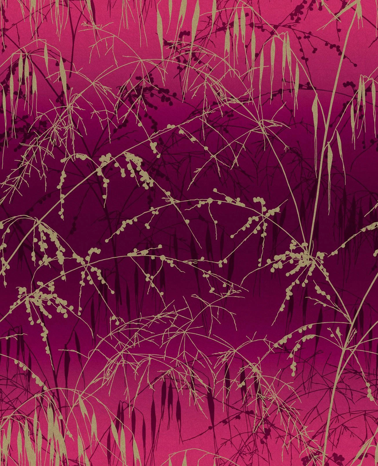 Meadow Grass Damson & Soft Gold Wallpaper by Clarissa Hulse - 120396_TILE_01.jpg