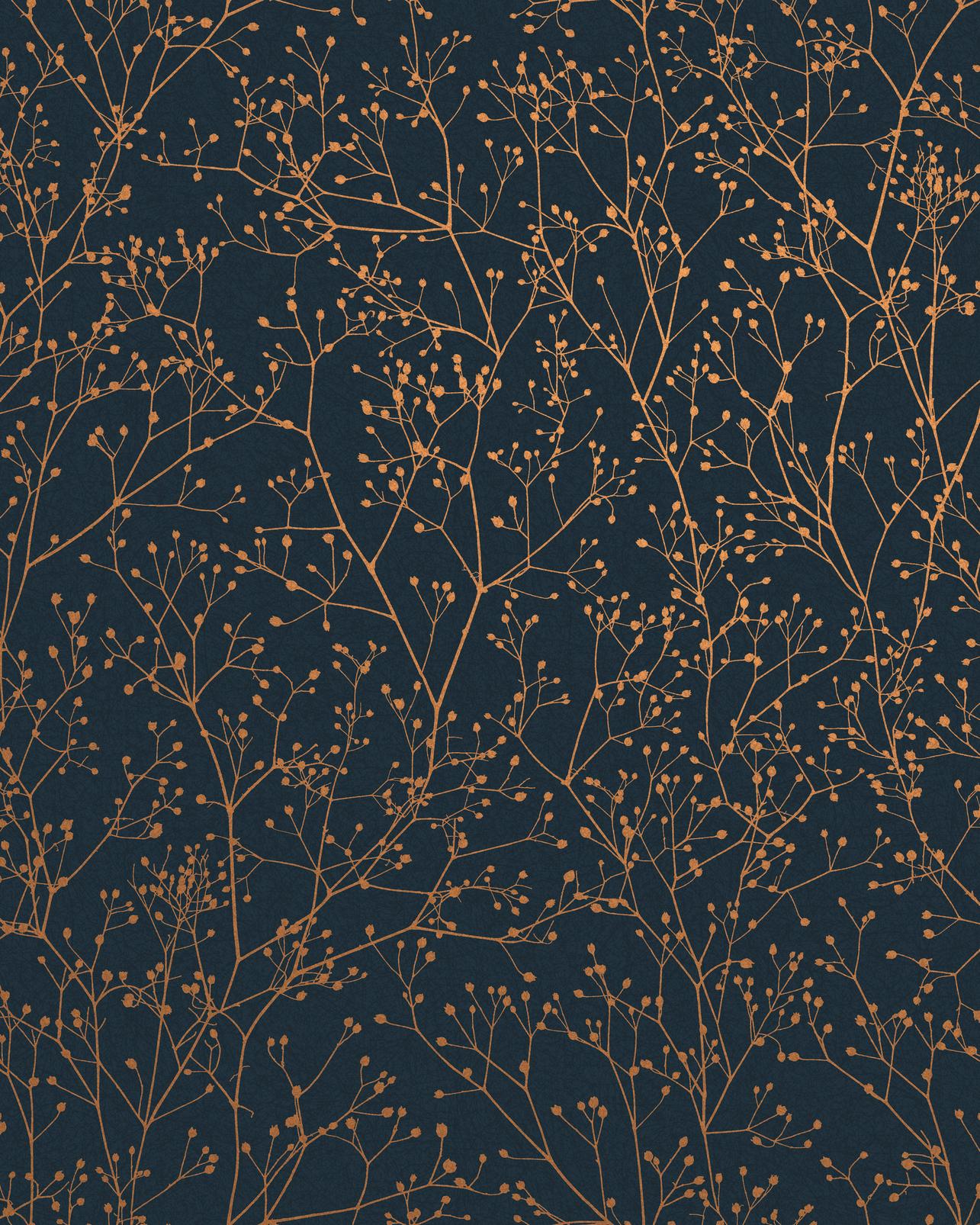 Gypsophila Midnight & Copper Wallpaper by Clarissa Hulse - 120381_TILE_01.jpg