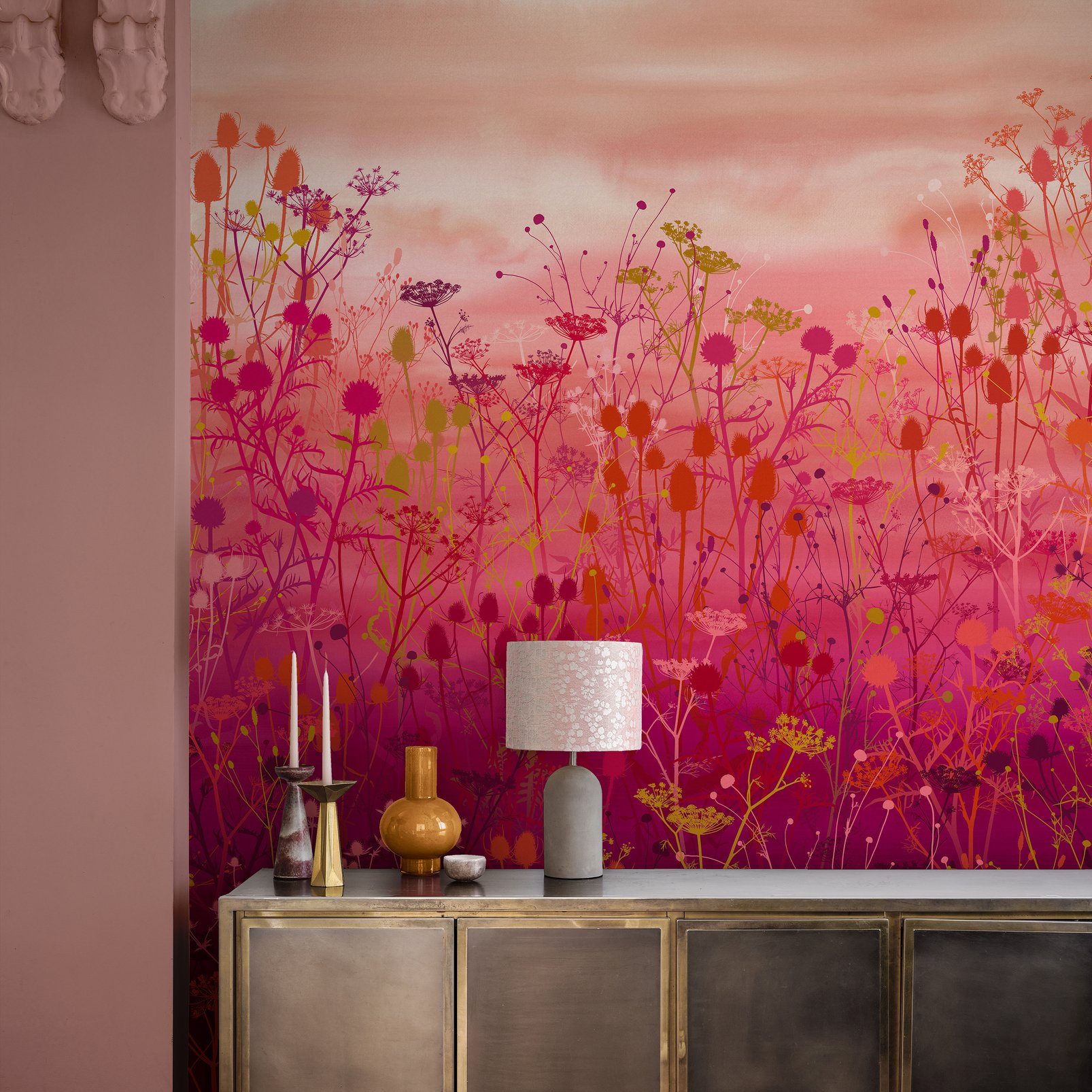 Tania's Garden Sunset Bespoke Mural by Clarissa Hulse - 120409_ROOMSET_01.jpg