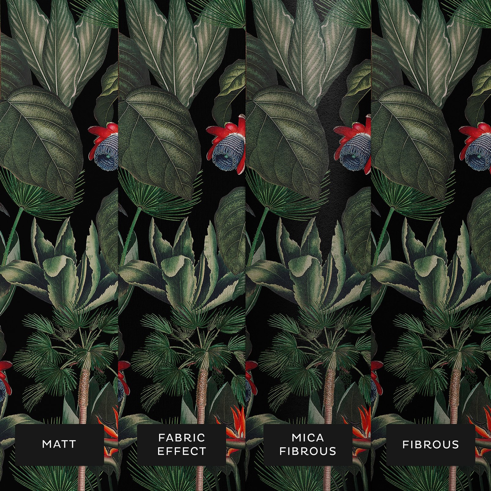 Botanique Jungle Night Bespoke Mural