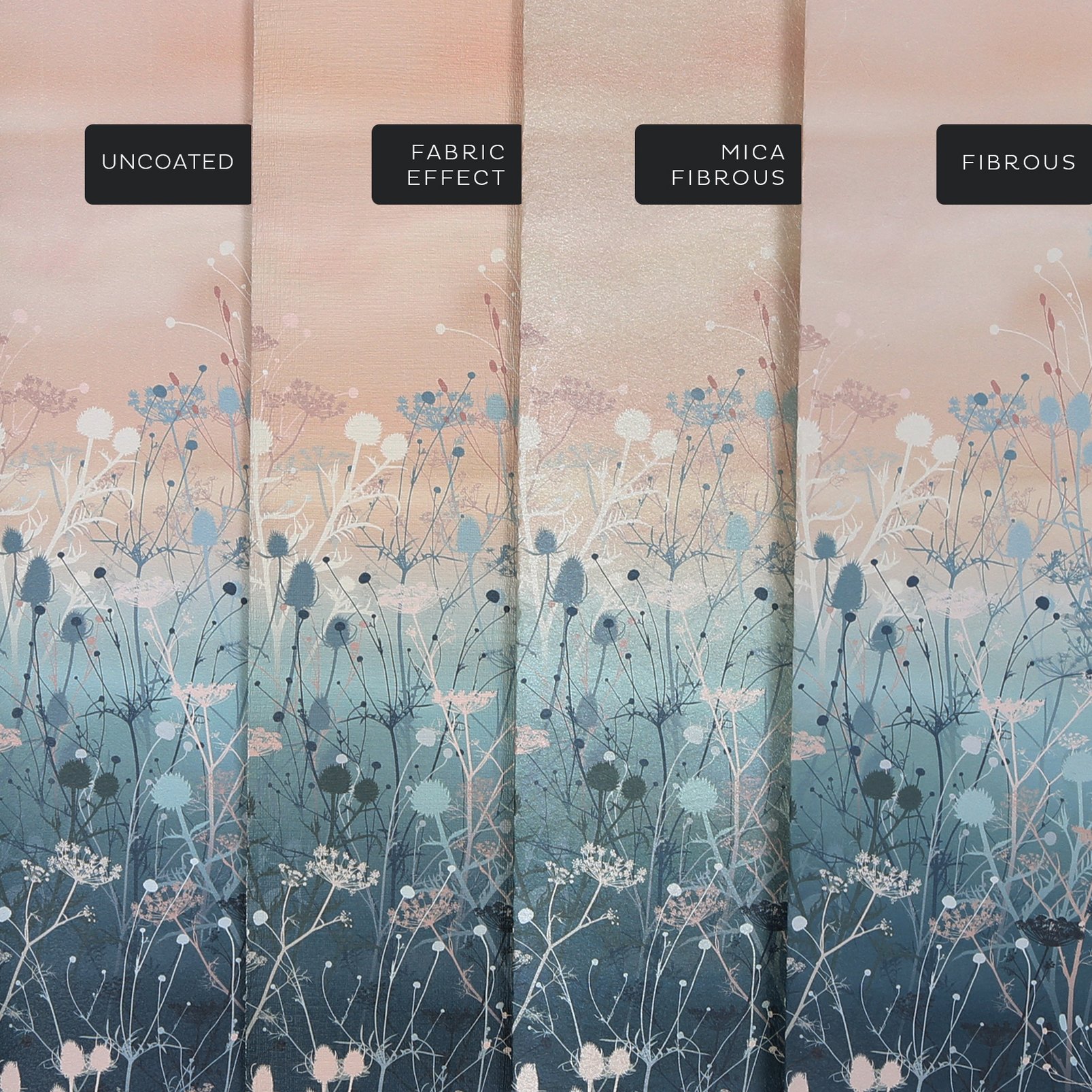 Tania's Garden Dusk Bespoke Mural substrate information