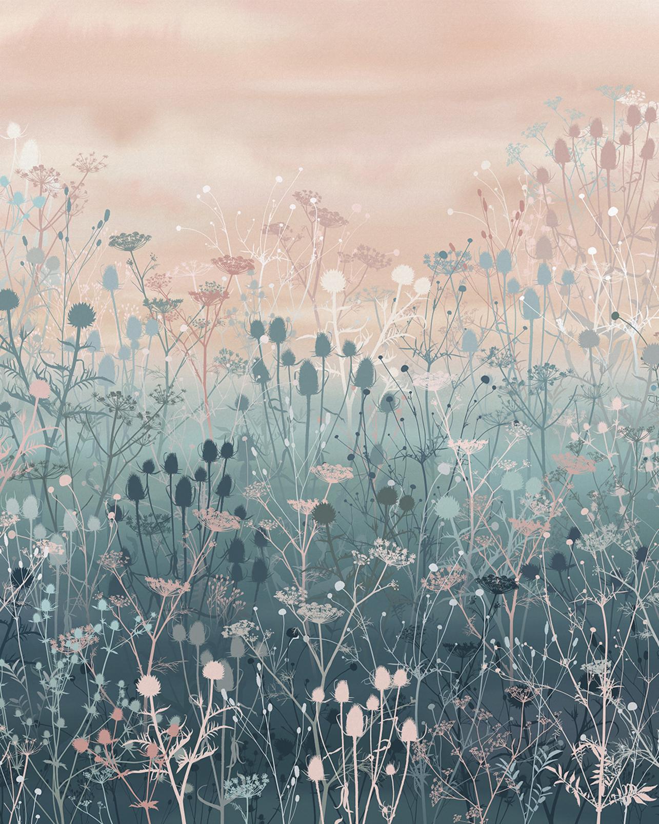 Tania's Garden Dusk Bespoke Mural by Clarissa Hulse - 120410_TILE_01.jpg