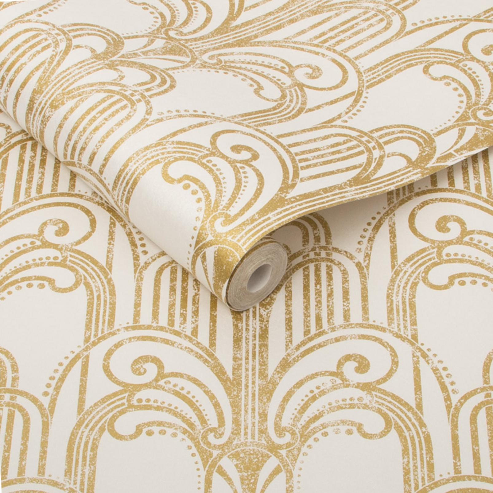 Art Deco Gold and Pearl Wallpaper - 104296_ROLLSHOT_ART DECO GOLDPEARL_01.jpg